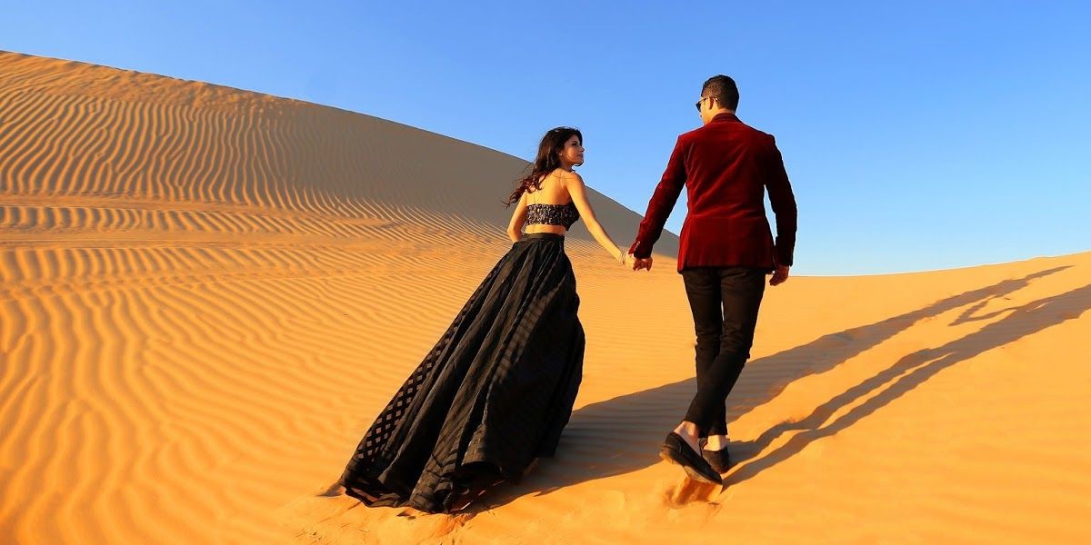 Pre-wedding shoot with Dubai Desert